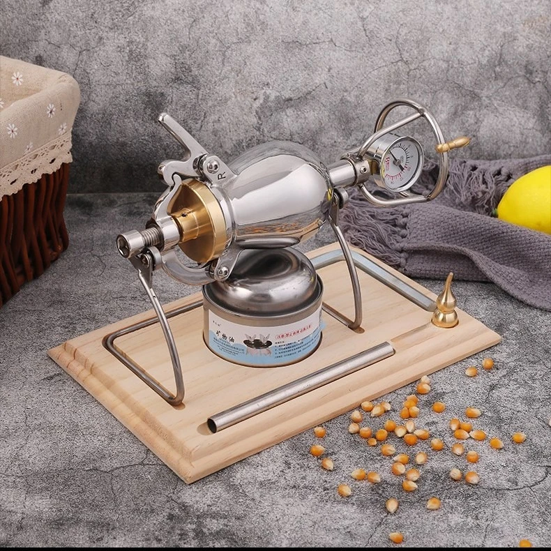 

Household grain puffing machine 304 stainless steel hand crank mini popcorn machine
