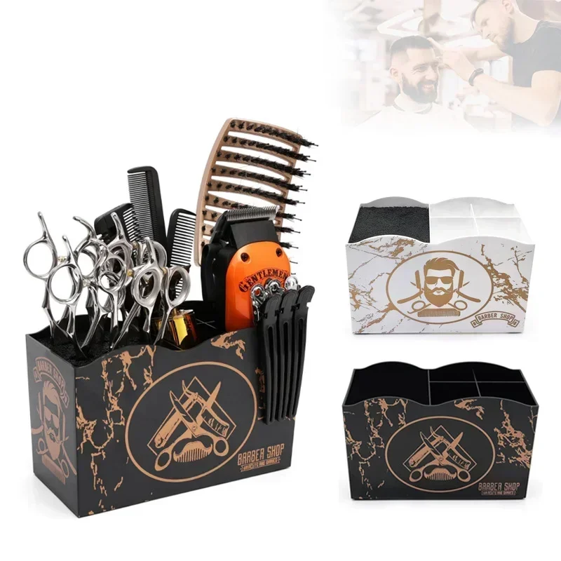 

Barbershop Hairdressing Tool Storage Box Creative 5 Layer Barber Scissors Comb Clips Holder Organizer Styling Salon Accessories