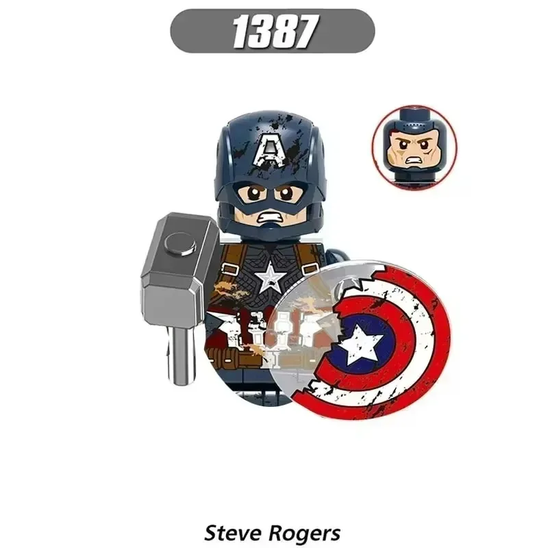 BEAST KINGDOM Spider-Man Iron Man Captain America Loki Bricks Cartoon Character building block Birthday Present XH1393 XH1387 view 6