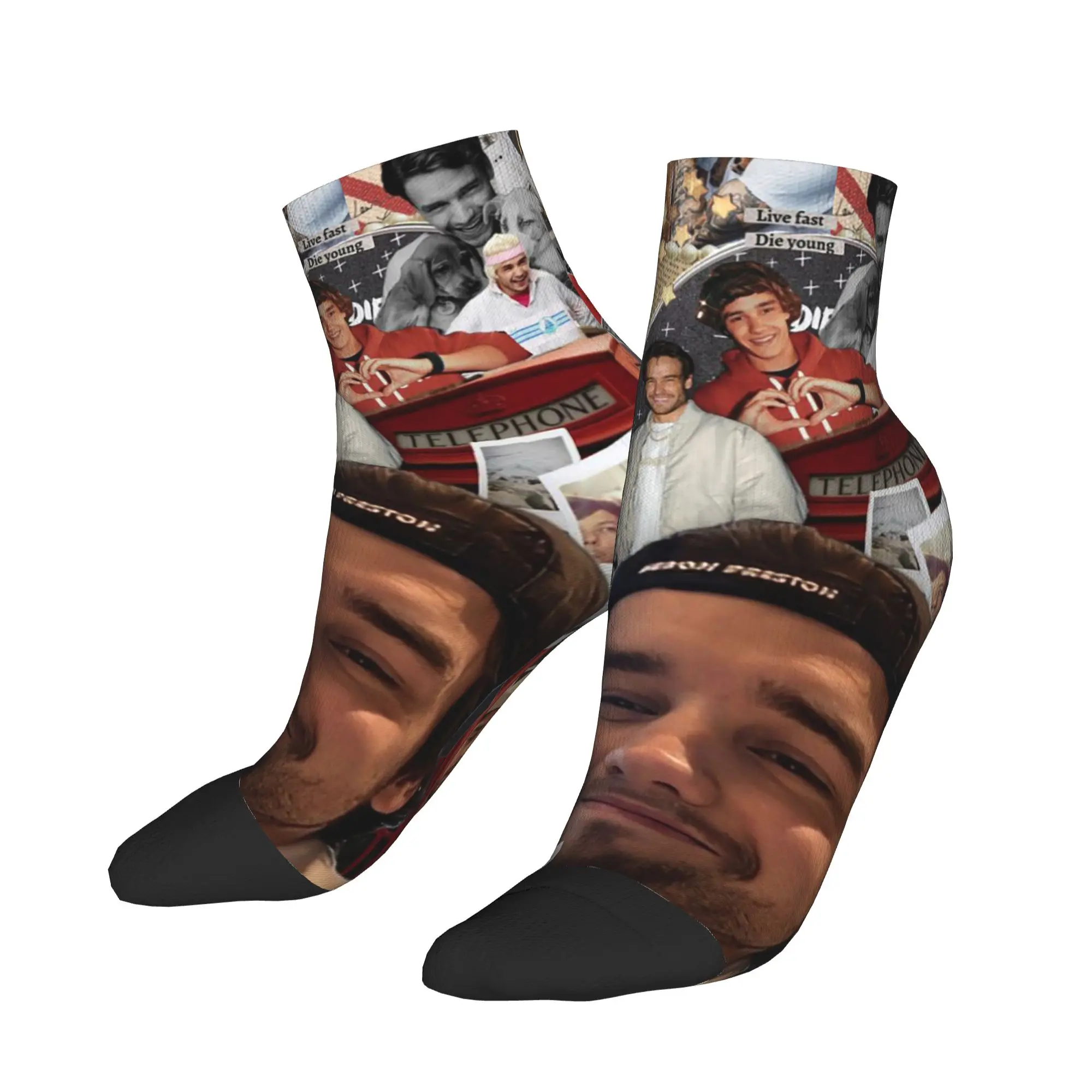 

Носки с фотоколлажем Лиама Пейна, супермягкие носки в стиле Харадзюку, всесезонные носки, аксессуары для мужчин и женщин, рождественские подарки