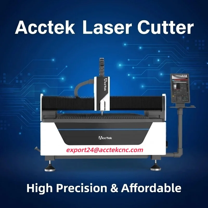 AccTek Fiber Laser Cutting Machine 2026 3000*1500mm 1500W 2000W 3000W 6000W New Sheet Metal Laser Cutting Machine