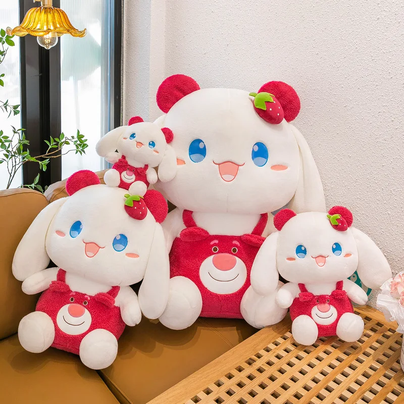 Sanrio Kawaii Peluche Cinnamoroll Bambola di pezza Orso Giocattolo per bambini Compleanno Regalo di Natale Simpatico cuscino forcito Ragazze Sonno Morbido peluche