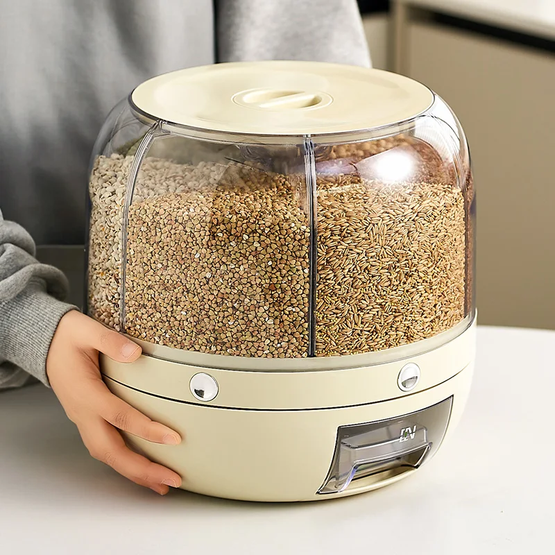 

UFORU Rice bucket 20 catty food grade kitchen household sealed insect-proof grain and miscellaneous grains division pressed rice