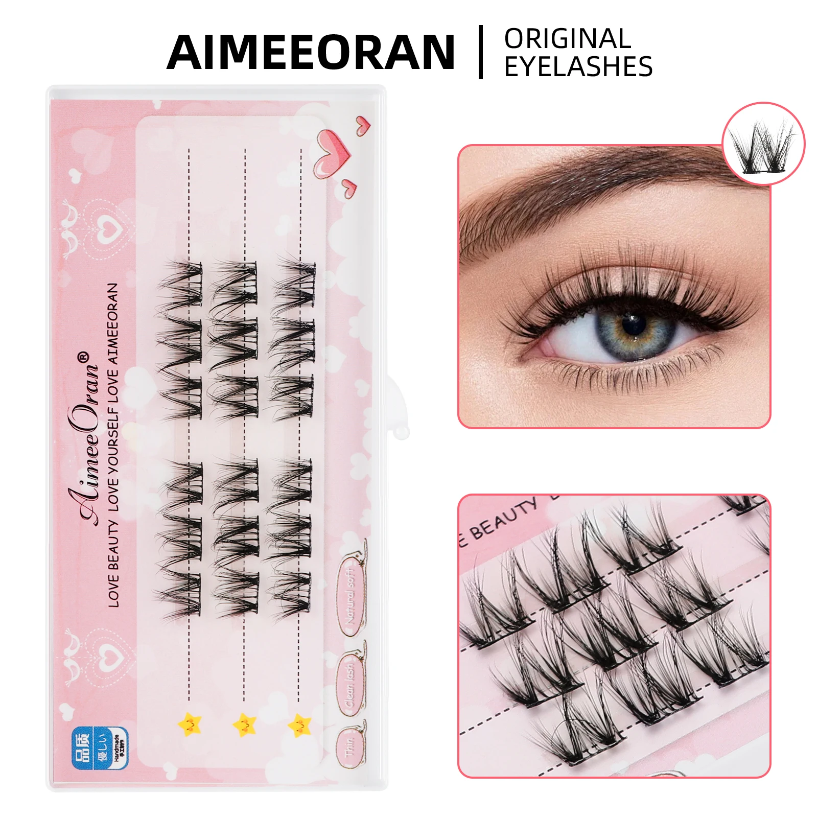 8-13 mm individuele wimpers cluster vrouw C krul wimperverlenging ideaal voor cosplay- en kostuumfeesten