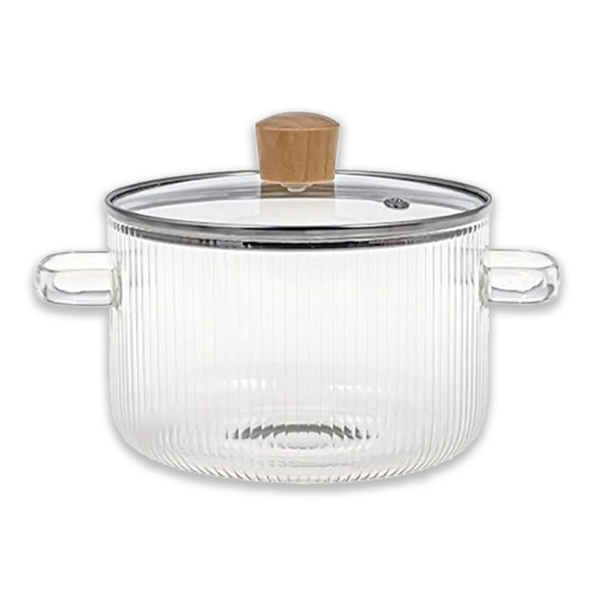 Glass Pots for Cooking on Stove with Lids -Glass Pot Cooking with Lid- Glass Simmer Pot for Stove Potpourri -Clear Pots