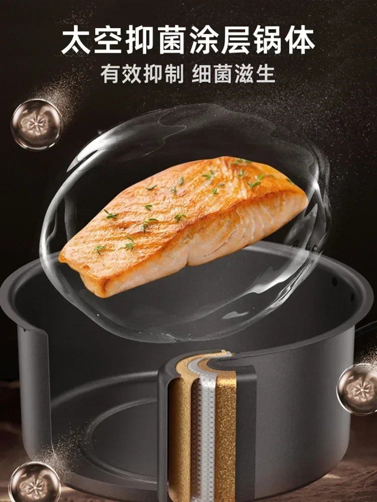 home large capacity No flip air fryer new  no flip visual multifunctional electric fryer electric oven airfryer machine