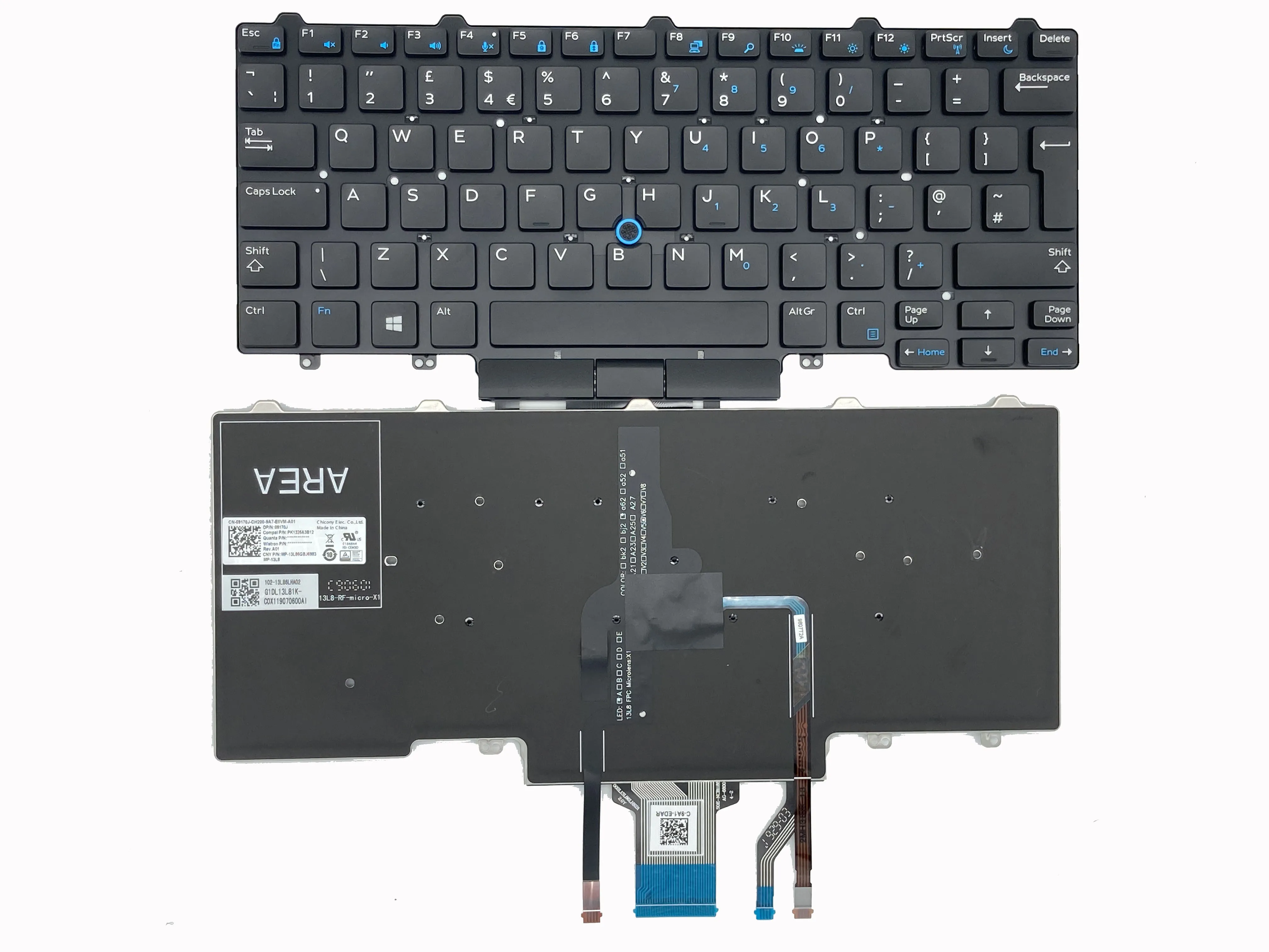 

UK Laptop Keyboard For Dell Latitude 14 5000 3340 e3340 5450 7450 3350 E5450 E5470 E7450 E7470 Backlit