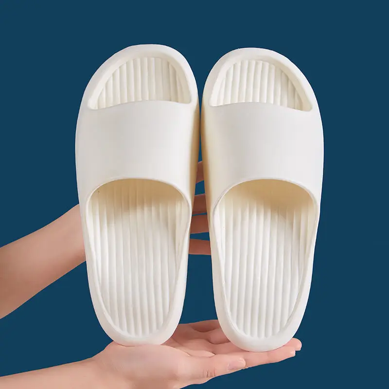 2023 New Slippers Women's Indoor Bathroom Bathing Couples Home A Word Men Sandals