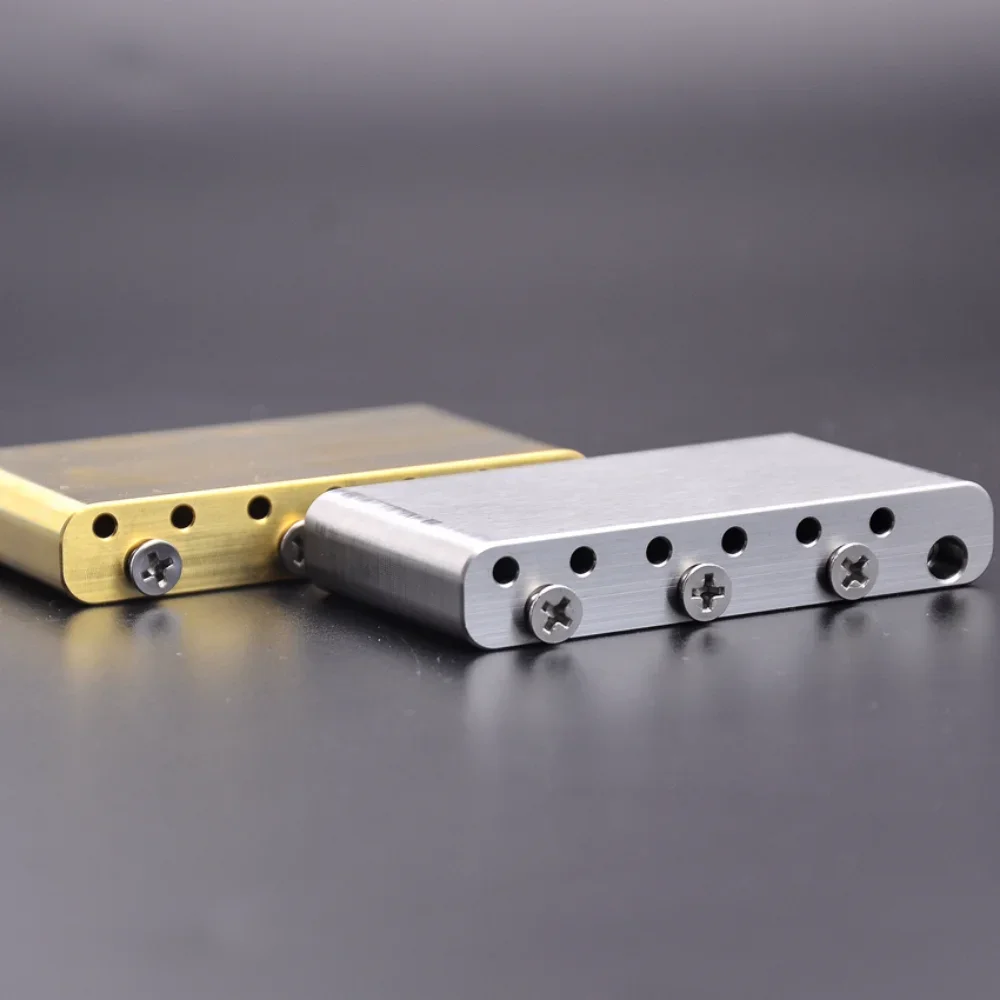 1 Piece 52.5MM Electric Guitar Tremolo System Bridge Brass Block Stainless Steel Block for Mexico Fen-der / Sq-uier CV