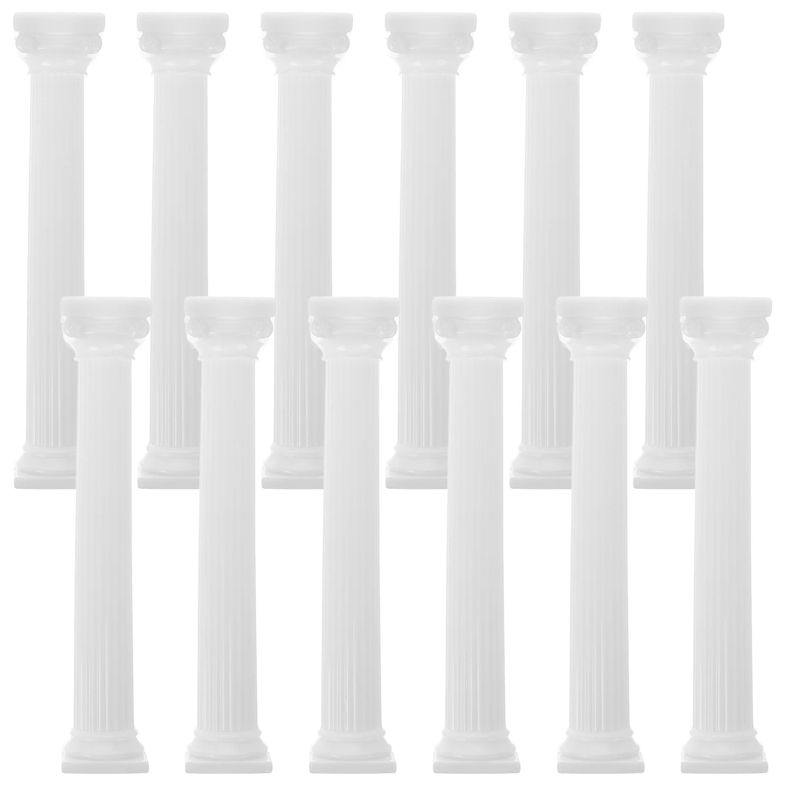 12 Pcs Roman Column Sand Table Model Dining Decor Home Interior Weddings Pillars Decorative Micro Landscape Mini Decorate