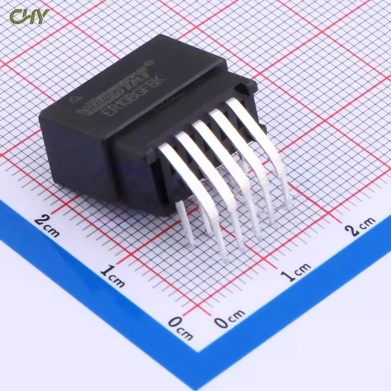 Gold Finger Connector ER10BGFBK Bent Pin P 2.54mm 2.54mm 10P Electronic Component