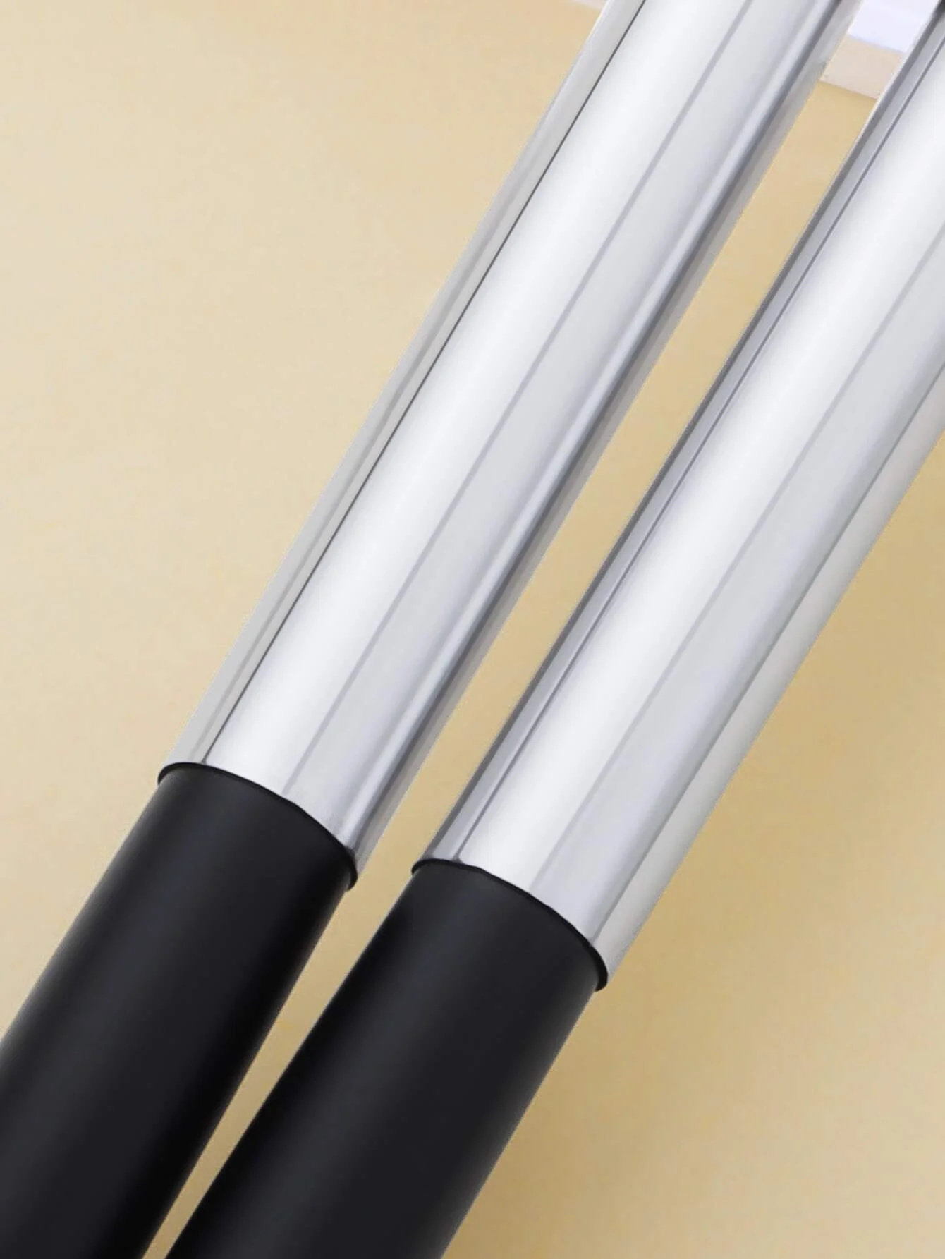 2 pièces/ensemble noir et argent douille pour les yeux détail mélange pinceau de maquillage Black Friday