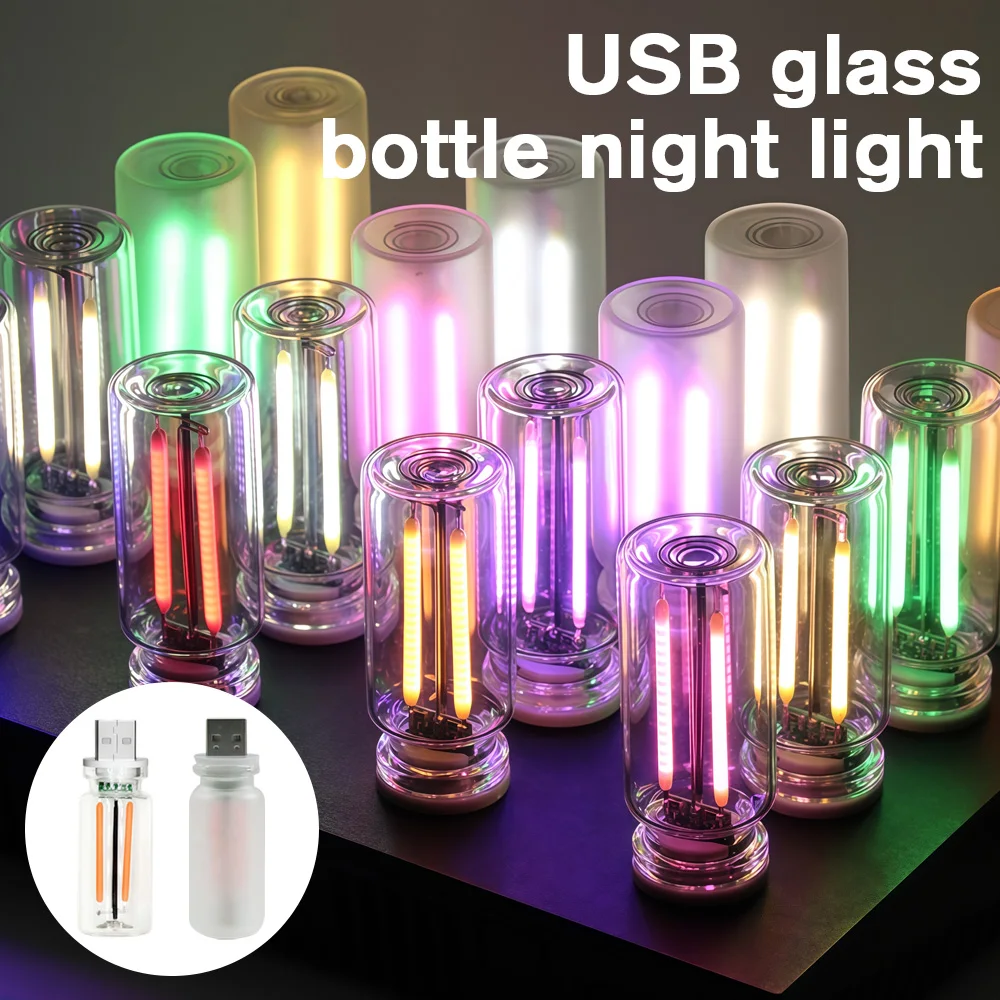 

USB LED Atmosphere Light – Touch Dimming Car Ambient Night Lamp | Portable Plug and Play Decorative Light for Bedroom or Vehicle