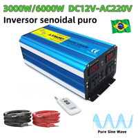 AC220V 6000W 8000W Inverter LVYUAN Pure Sine Wave Power Converter For Outdoor Off-grid System DC12V /24V Inversor