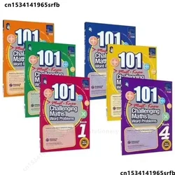 Random 1 Book/6 Books/Set 101 Challenging Maths Word Problems Books Singapore Primary School Grade 1-6 Math Practice Book