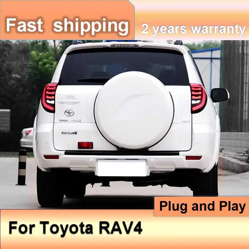 Car Accessories for Toyota RAV4 Taillight 2008-2012 RAV 4 Tail Light DRL+Turn Signal+Brake+Fog+Reversing