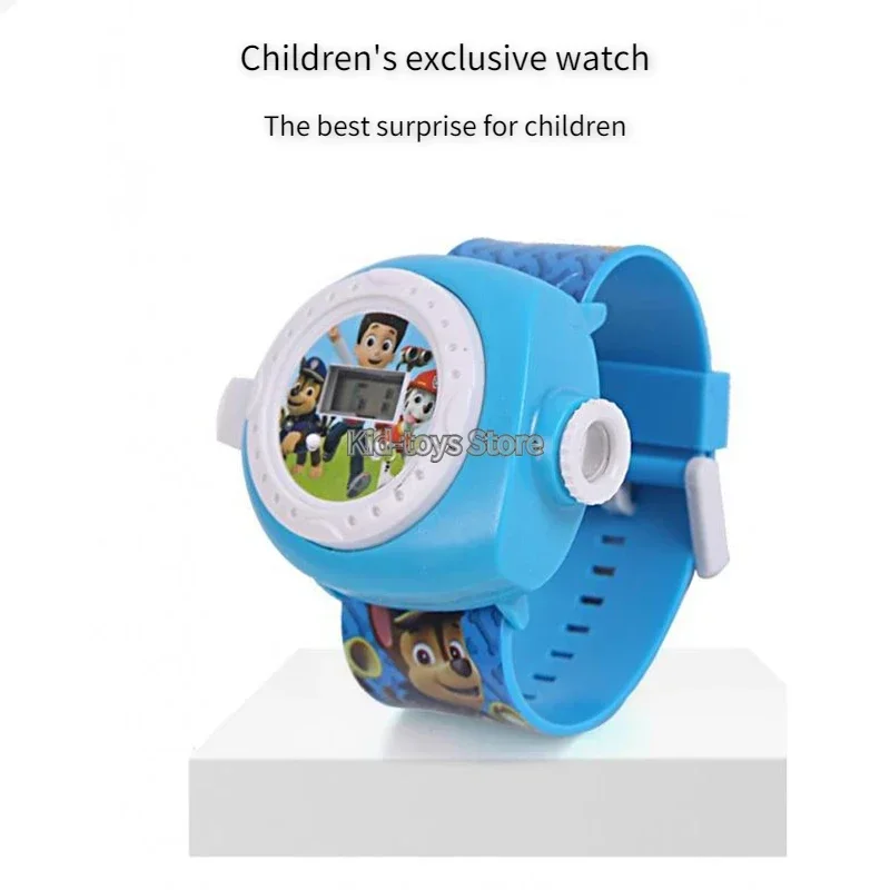 3D Projection Paw Patrols Digital Watch Kids Toys Anime Figures Puppy Model Patrulla Canine Kids Toys for Children Birthday Gift