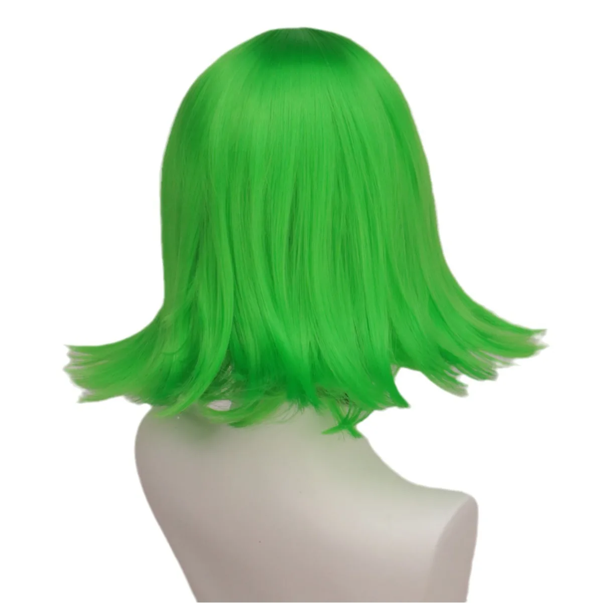 Disgusto Cosplay parrucche verdi corte per le donne Anime Inside Out Joy Blue Wig Sythetic Hair Styled per la festa di carnevale di Halloween