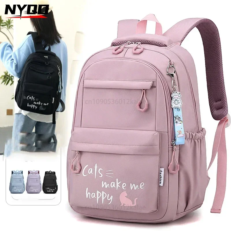 Girl School Bag Back Pack for Teenager Women Children Female Pink Backpack Primary High Bag pack Class Teens Child Shoulder Bag