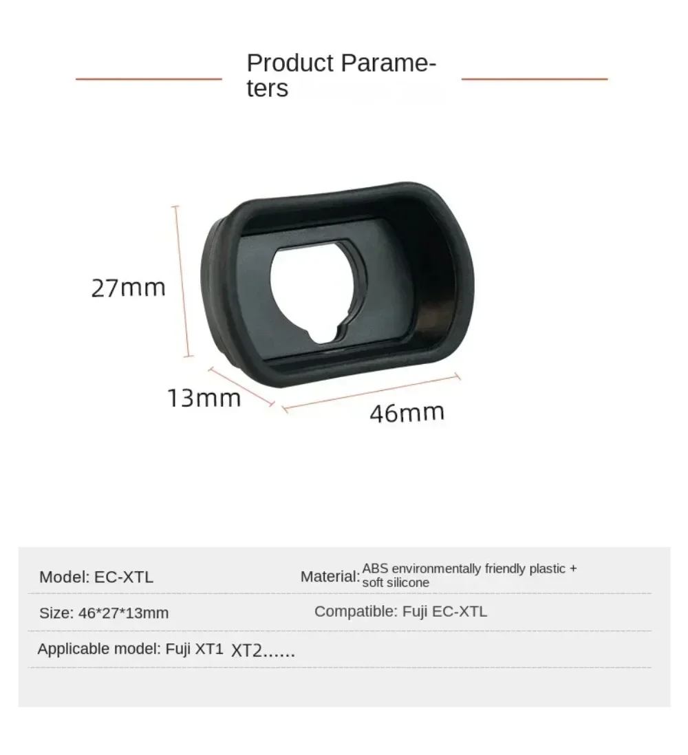ใหม่สําหรับ Fuji Fujifilm EC EC-XT Eyecup ช่องมองภาพ Eye Cup สําหรับ XT1 XT2 XH1 XT3 XT4 X-T4 X-T3 X-T2 X-T1 XH1 GFX-50S 100S