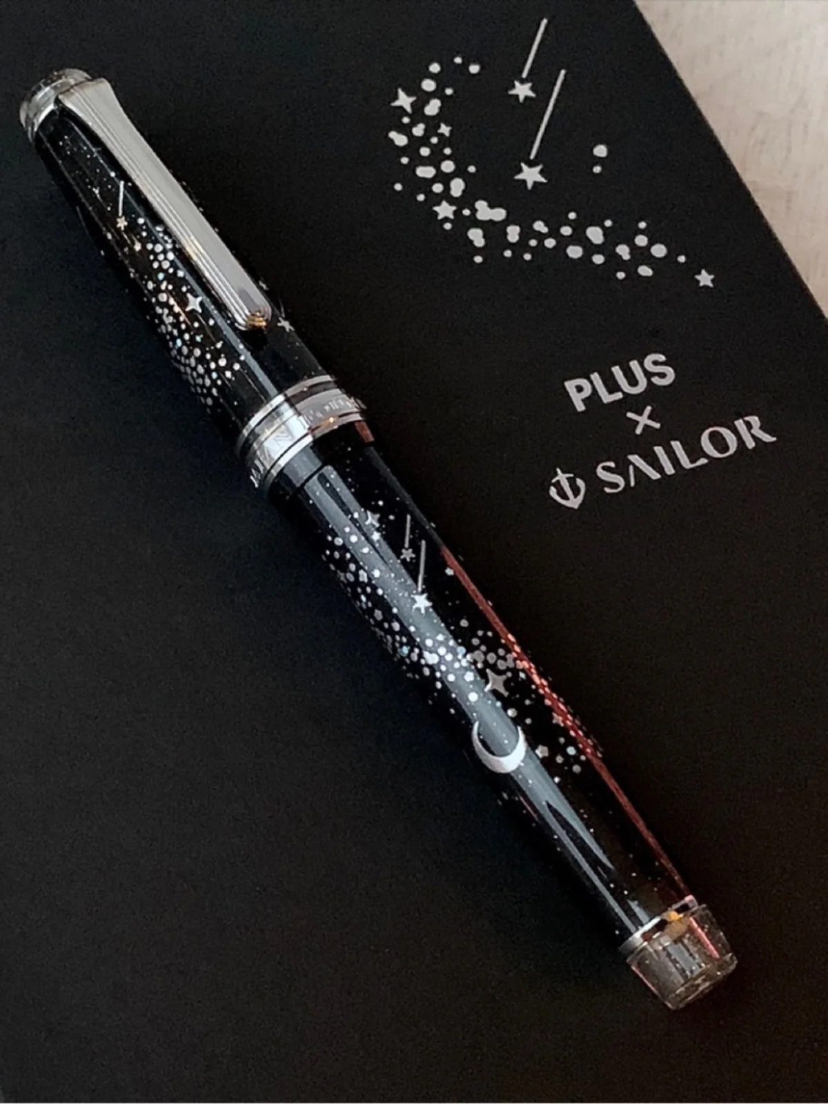 

Оригинальная авторучка SAILOR X PLUS Limited Starry Sky из смолы, набор чернил Meteor Moon, 14-каратное золото, наконечник для письма, деловые рождественские подарки