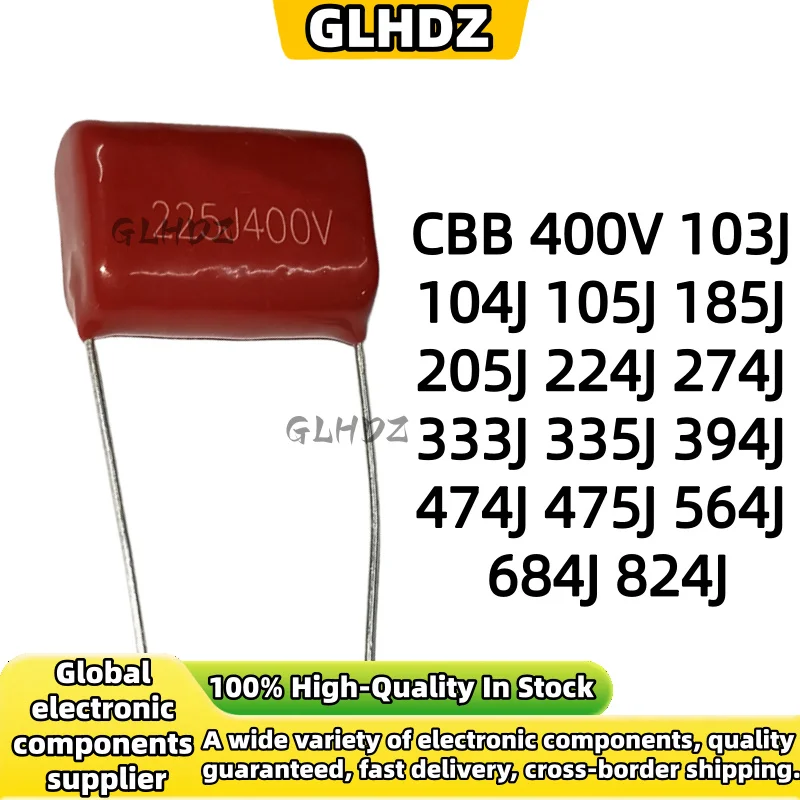5-20 pieces CBB 400V 103J 104J 105J 185J 205J 224J 274J 333J 335J 394J 474J 475J 564J 684J 824J capacitor