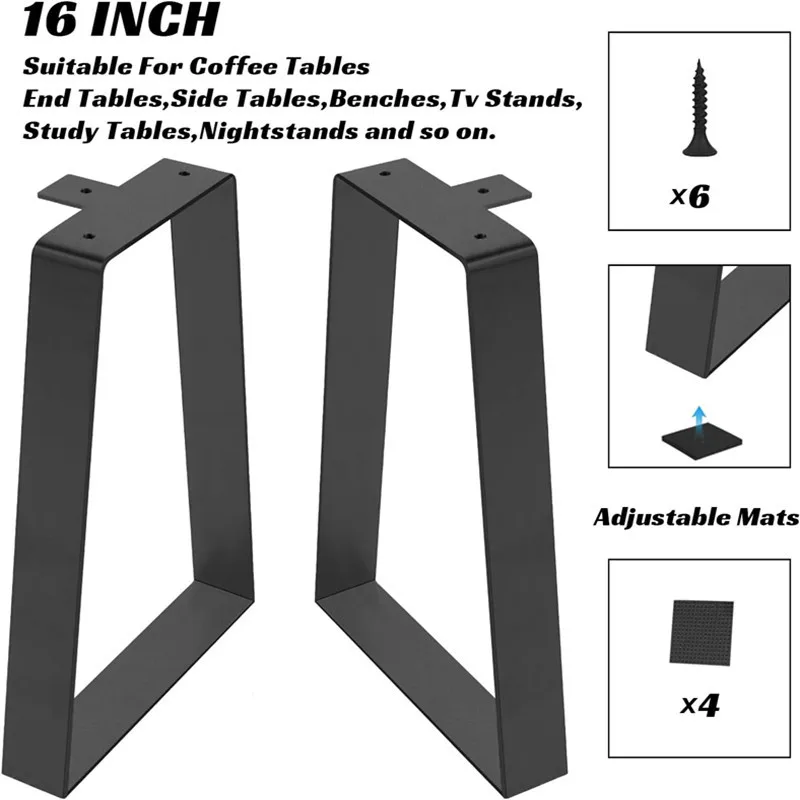 Wrought Iron Table Legs Frame Bracket Flat Iron Coffee Table Desk Can Be Metal Legs Long Stool Legs Change Shoes