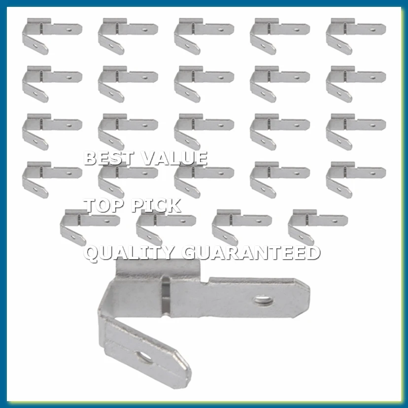 25 Pcs Double Piggyback Spade Connectors,Female Male Quick Disconnect Piggyback Spade Crimp Terminals Assortment Kit