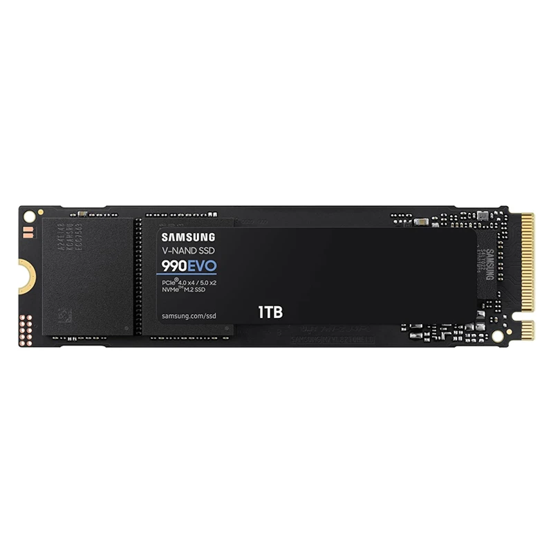 

SAMSUNG 990 EVO SSD 1TB 2TB PCIe Gen 4x4, Gen 5x2 M.2 2280 NVMe Internal Solid State Drive, Speeds Up to 5,000MB/s