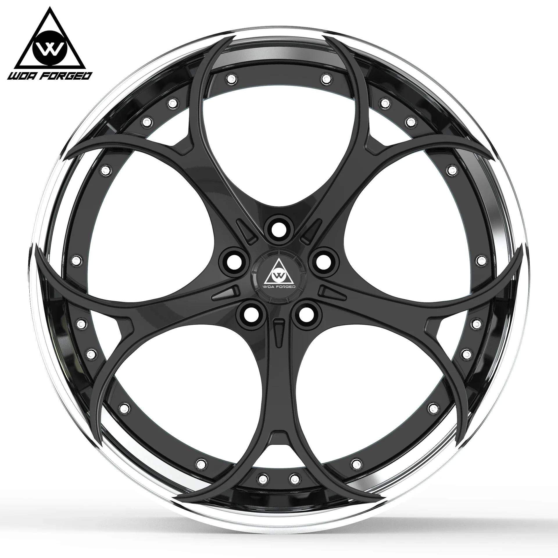 Novos jantes preto personalizado forjado carro 2 peças rodas atacado liga côncava de alumínio 18 19 20 21 22 Polegada aro para alfa romeo 5x1