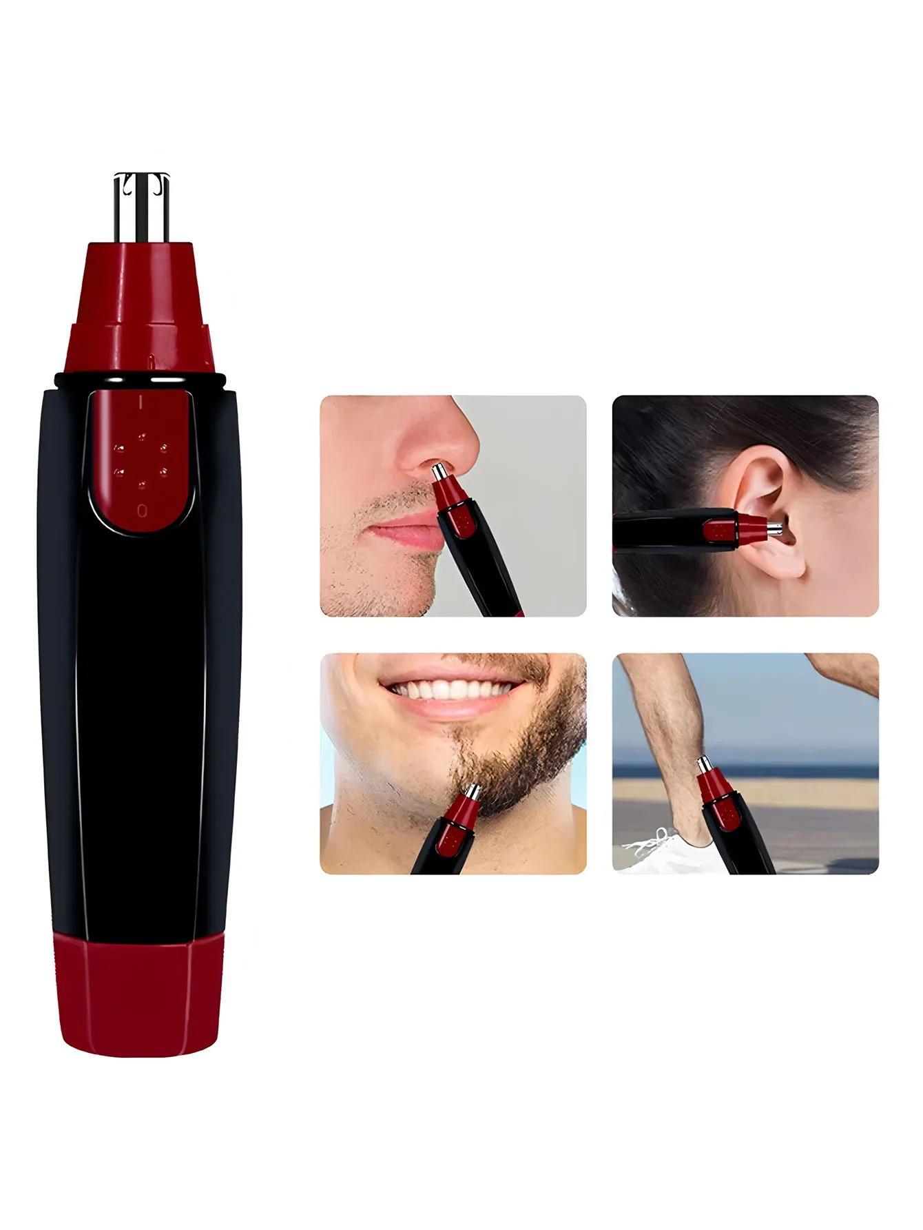 2026 Nose Hair Ear Trimmer, For Men Stainless Steel Manual Washable Portable hair remover Battery-powered(Without battery)