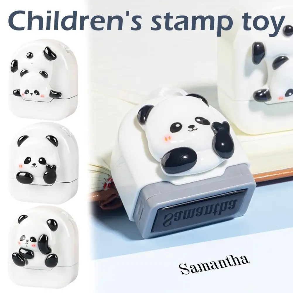 Cute Panda Customized Children\'s Name Stamp,personalized Stamp For Clothing,Men\'s Women\'s Kids Personalized Ink Pad Stamps