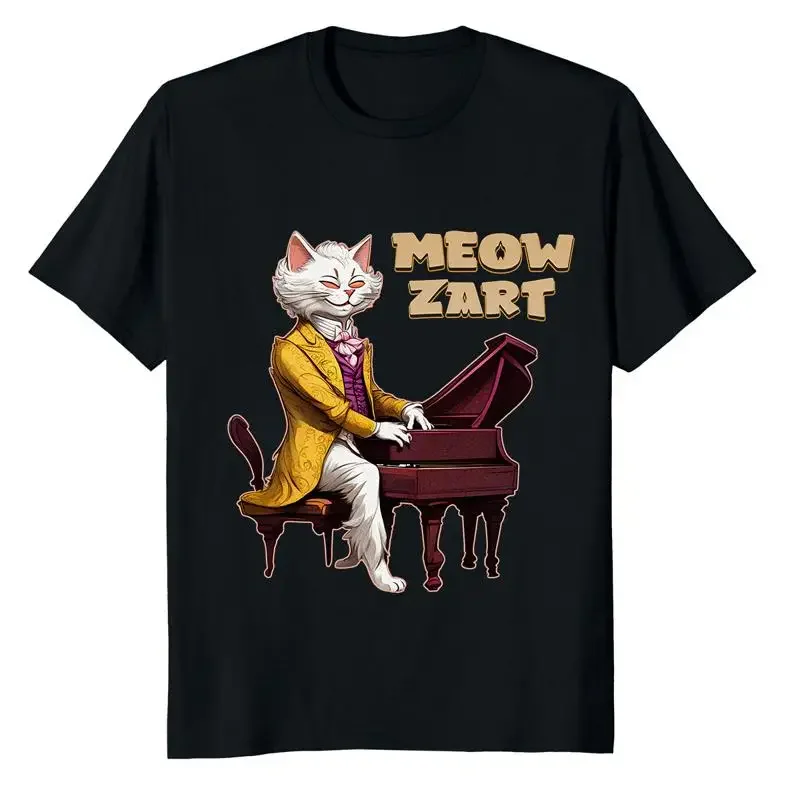 New Limited Meowzart Funny Cat Classical Composers T Shirt