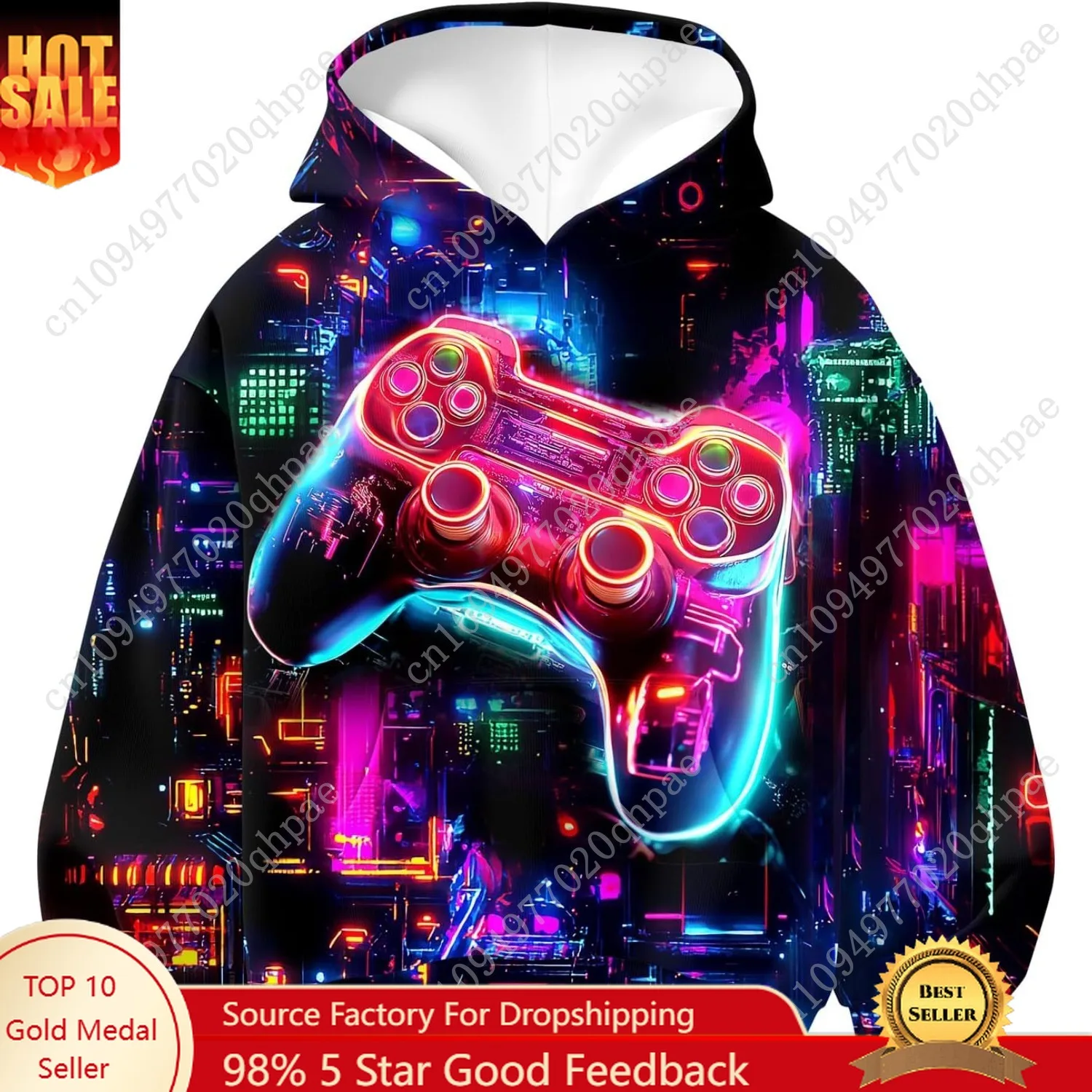 

Idgreatim Boys 3D Graphic Hoodies Kids Casual Sport Thin Pullover Sweatshirt Size 7-14T