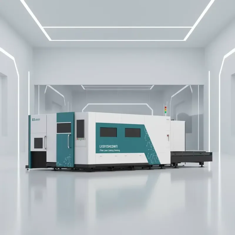 LX3015HCOW Fiber Metal Sheet and Tube Integrated Cutting Machine Full Enclosed Cutter with Exchange Platform