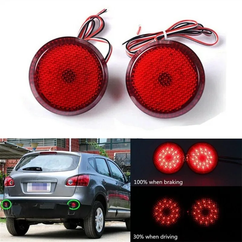

For Tail Rear Bumper Reflector Light Brake Lamp for Nissan Qashqai/Trail Accessories Auto for Toyota Corolla 2007 2008 2009 2010