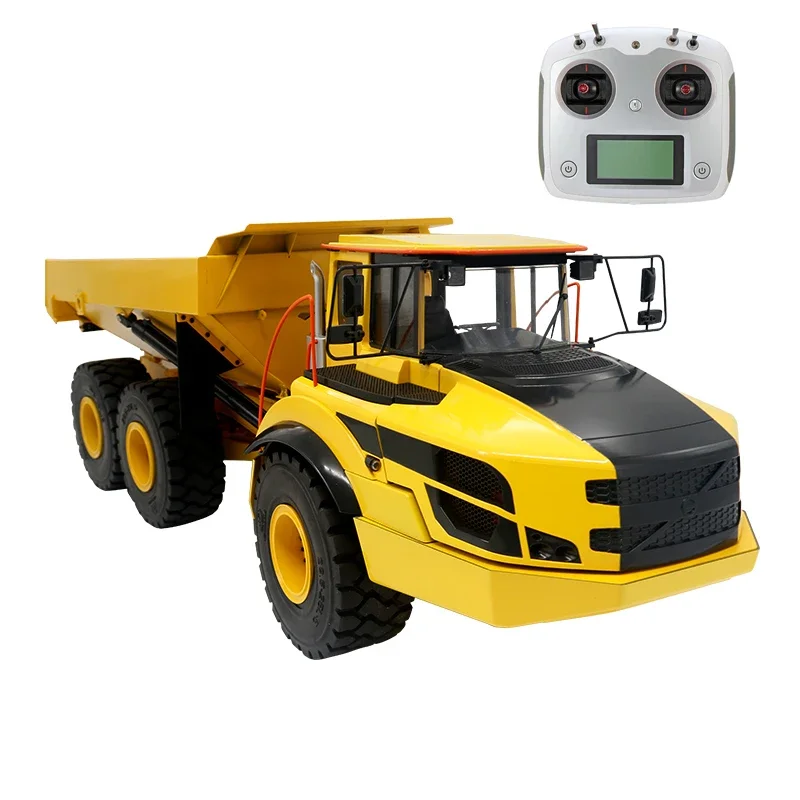 JD-166 1/14 RC Hydraulic Articulated 6x6 Truck Dump Truck FS-i6S Remote Control with Sound and Light Dump Truck Model E450C