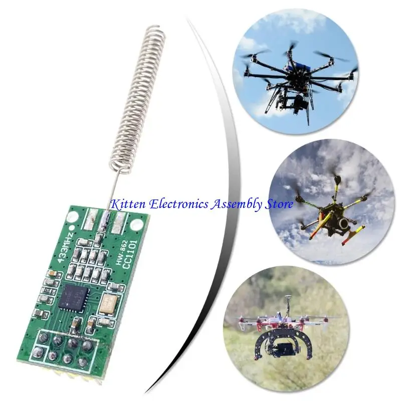 96GD Low Power CC1101 Wireless Transceiver Board Module 433MHz Long Distance