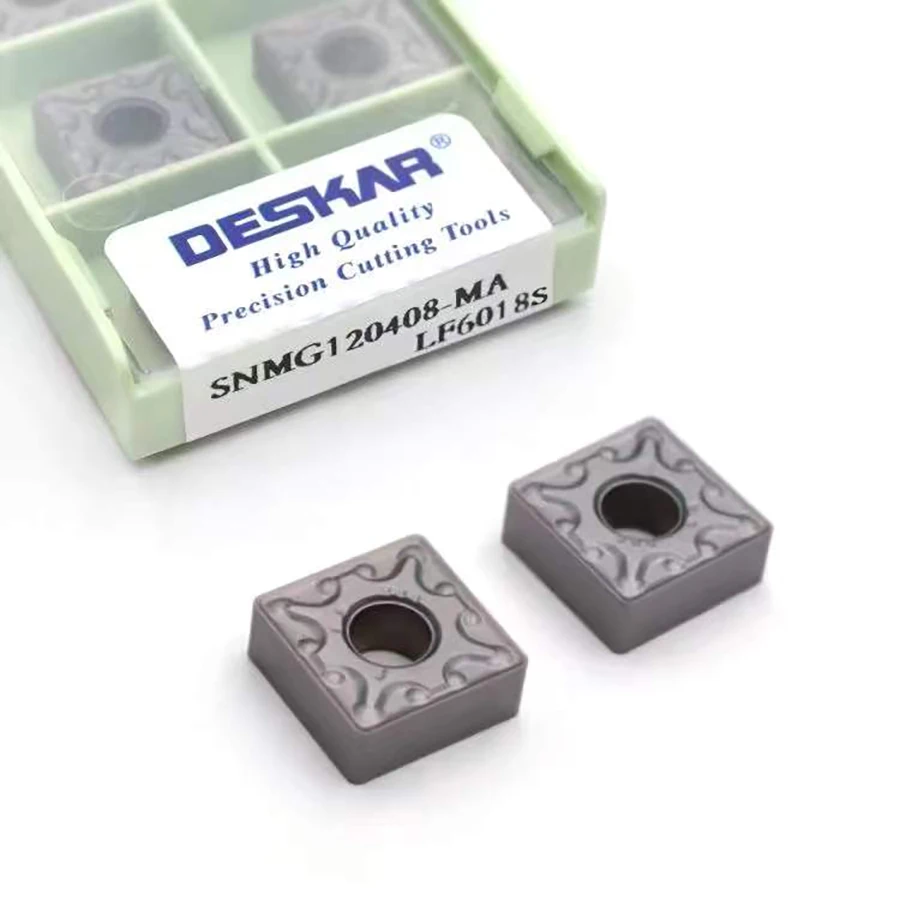 Deskar wnmg080404 wnmg080408 cnmg120408 snmg120408 snmg120408 snmg120412 ma ms lf6018 carboneto de inserção cnc torno cortador ferramenta torneamento externo