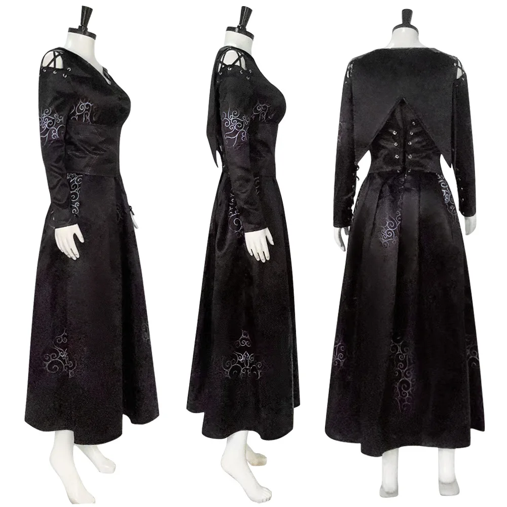 

Атласное платье Bellatrix Lestrange COS на Хэллоуин