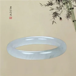 Natural Ice Ink Jade White Moonlight Jade Bracelet Grey Ice Emerald Color Women's Jewelry Wholesale