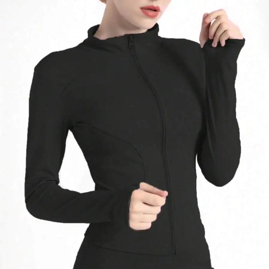 

Sport Sport Full Zip Through Cropped Active-Wear Top Jacket Padel Tennis Pickleball Gym Fitness Yoga Pilates Casual