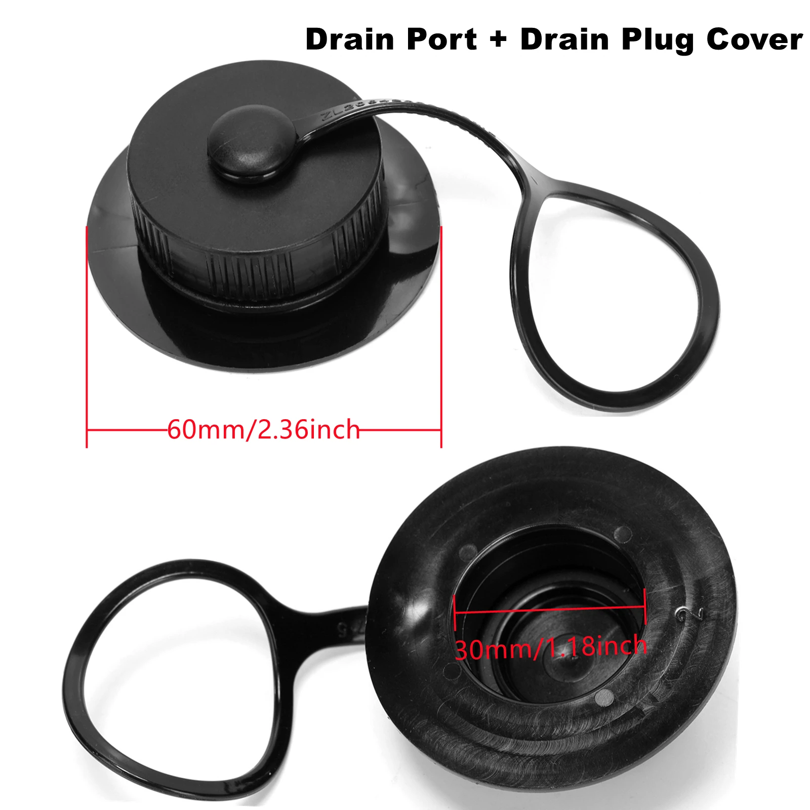 Dreno e plug cover conjunto-diâmetro interno 37mm/1. substituição do reparo de 45 polegadas (abs) para piscinas de dobramento do animal de estimação, tampão da tomada dos banhos do cão