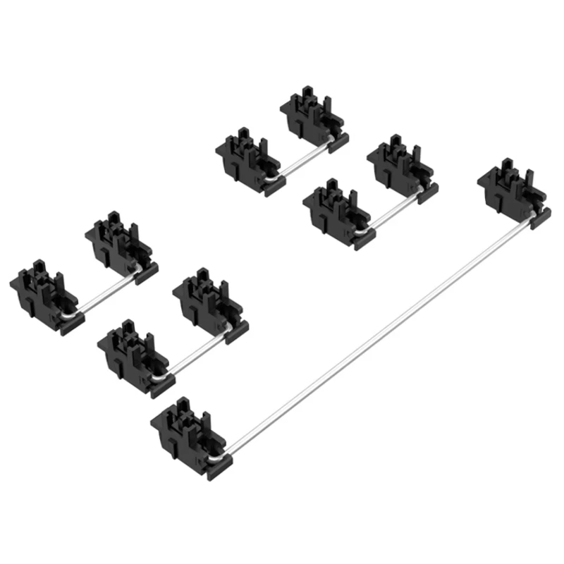 DUROCK مثبت ألواح الصلب V3 المبتكرة قبل مقصوصة الجذعية غير ضبط الاستقرار الصامت 2U 6.25U 7U مثبتات لوحة المفاتيح