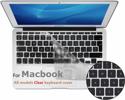 Thin Clear for Macbook Air 2022 M2 Pro 14 16 M2 M1 Air 13 Pro 13 Retina 11 12 15 EU US Keyboard Cover Transparent Soft TPU Skin