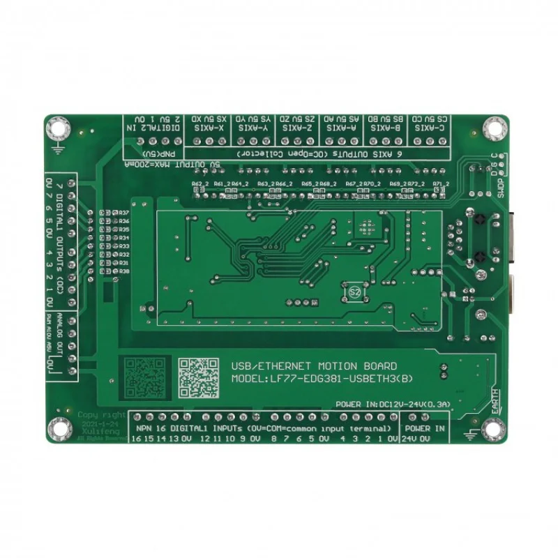 6 Axis Mach3 Controller Board CNC Motion Controller Support USB Ethernet For CNC Engraving Machine