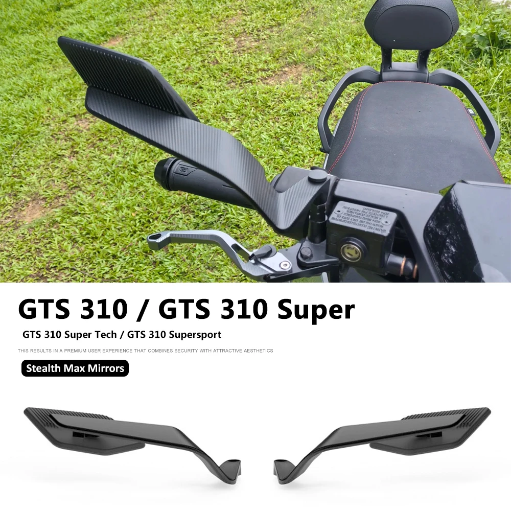 

Motorcycle For Vespa GTS 310 Super Tech 2025 NEW GTS310 Supersport GTS310 Side View Mirror Wind Wing Stealth Max Rearview Mirror