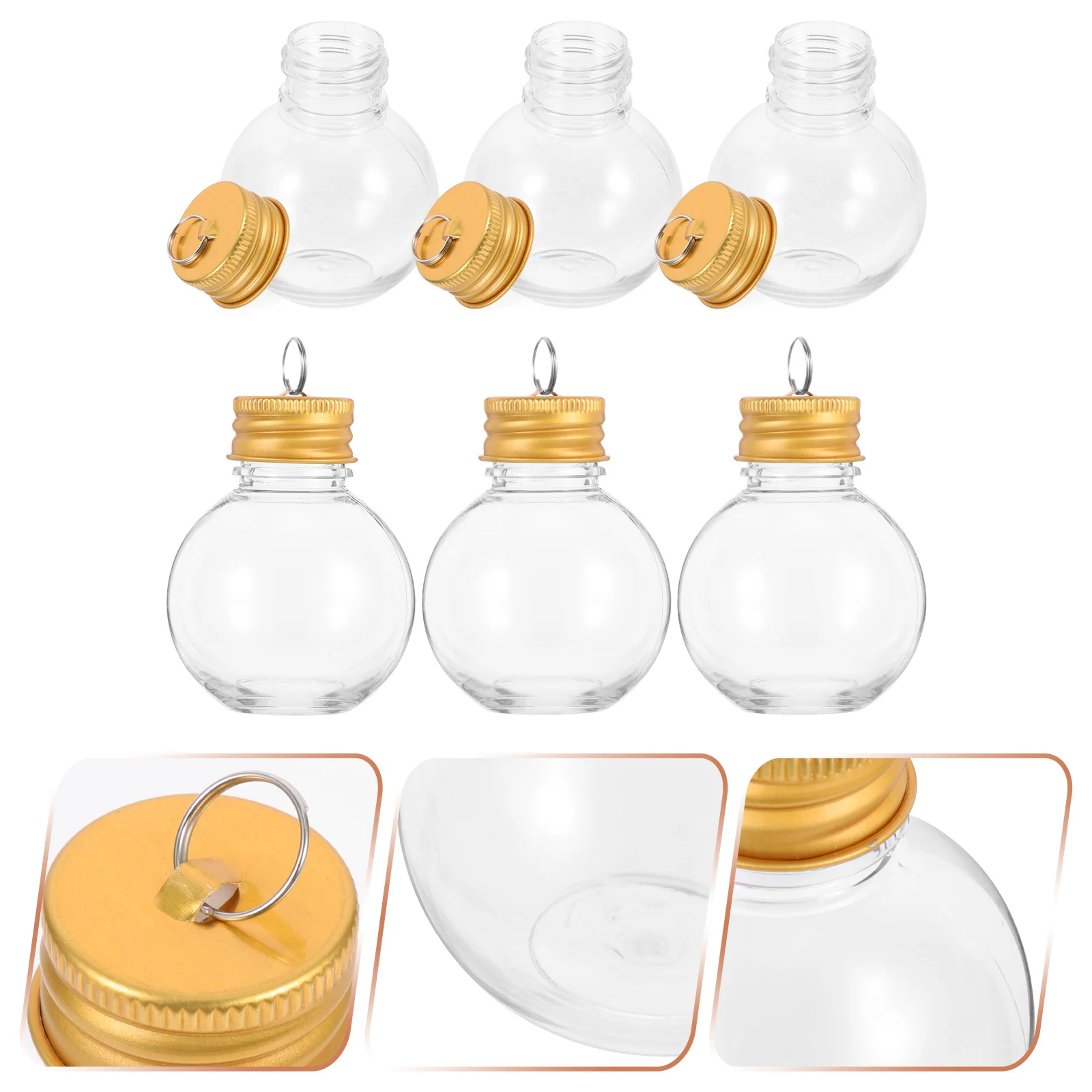 Cocktails Christmas Spherical Bottle Airtight Juice Bottles Plastic Outdoor Milk Travel Locket