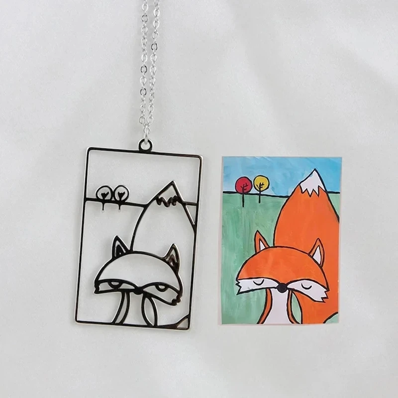 

Customized Pattern Graffiti Keychain Children's Hand Drawn Personalized Custom Stainless Steel Children Artwork Meaningful Gift