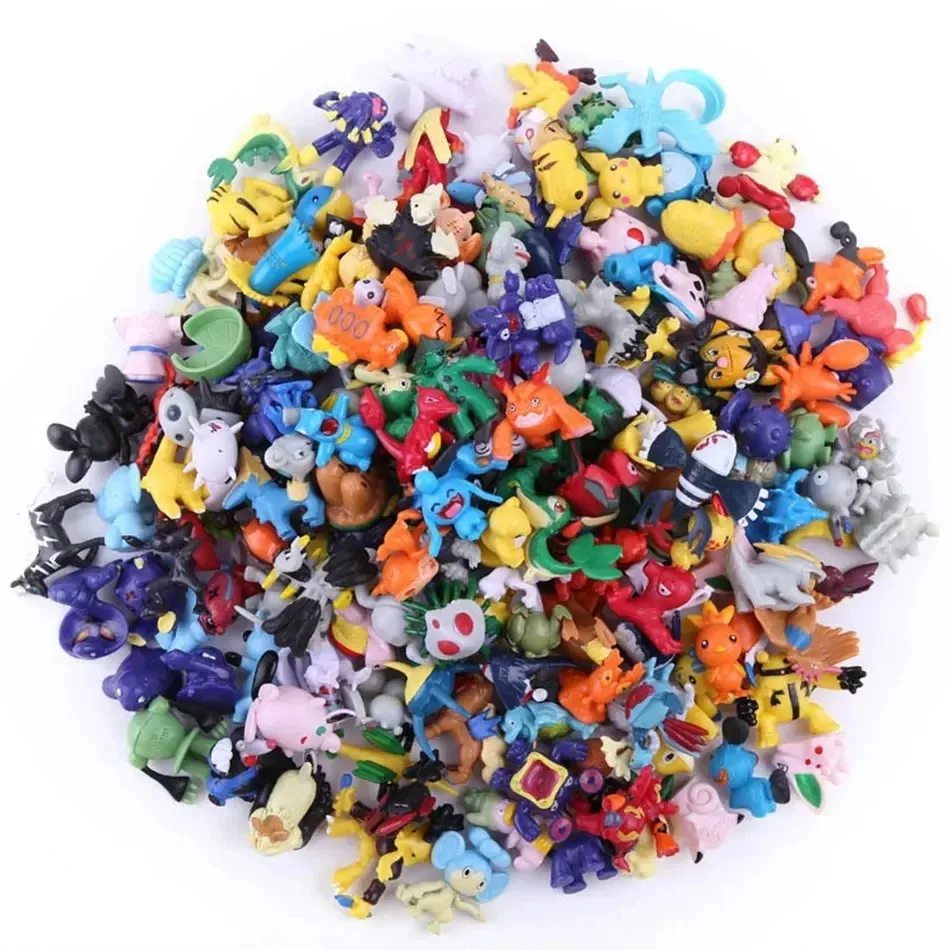 24/48/144Pcs Pokemon Anime Figure Kawaii Pikachu Random No Repetition Action Model  2-4CM Toys for Children Gifts